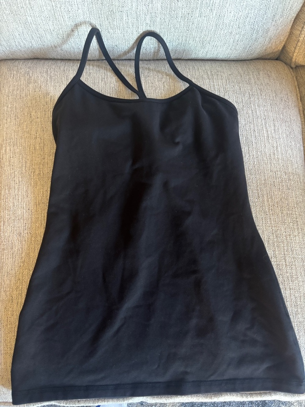 lululemon athletica Black Strappy Tank Top